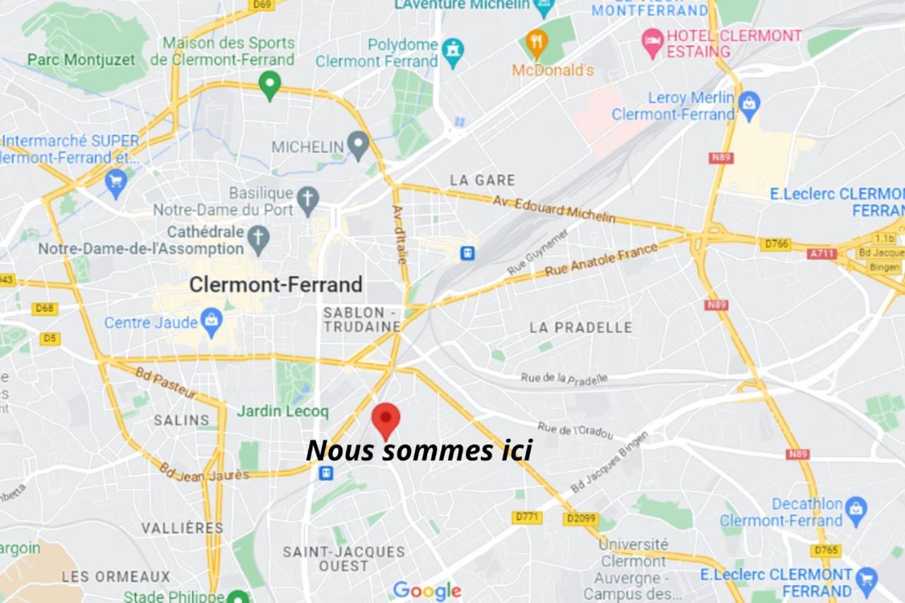 ⟬Cosy Blum 63⟭ Charmant Et Accueillant ⁕Mansarde⁕ Clermont-Ferrand Eksteriør billede